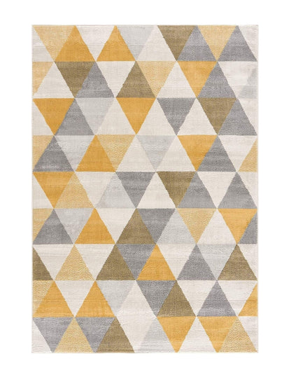 2’ X 10’ Yellow Triangular Lattice Runner Rug