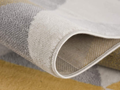 2’ X 10’ Yellow Triangular Lattice Runner Rug