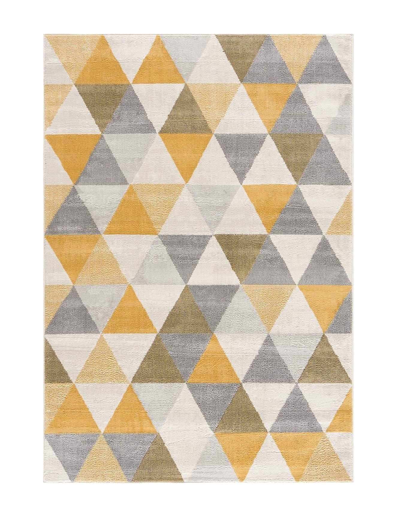 2’ X 10’ Yellow Triangular Lattice Runner Rug