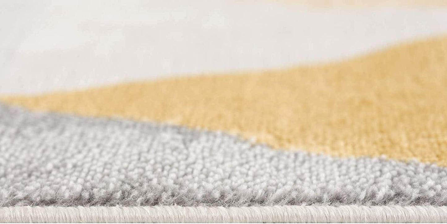 2’ X 10’ Yellow Triangular Lattice Runner Rug