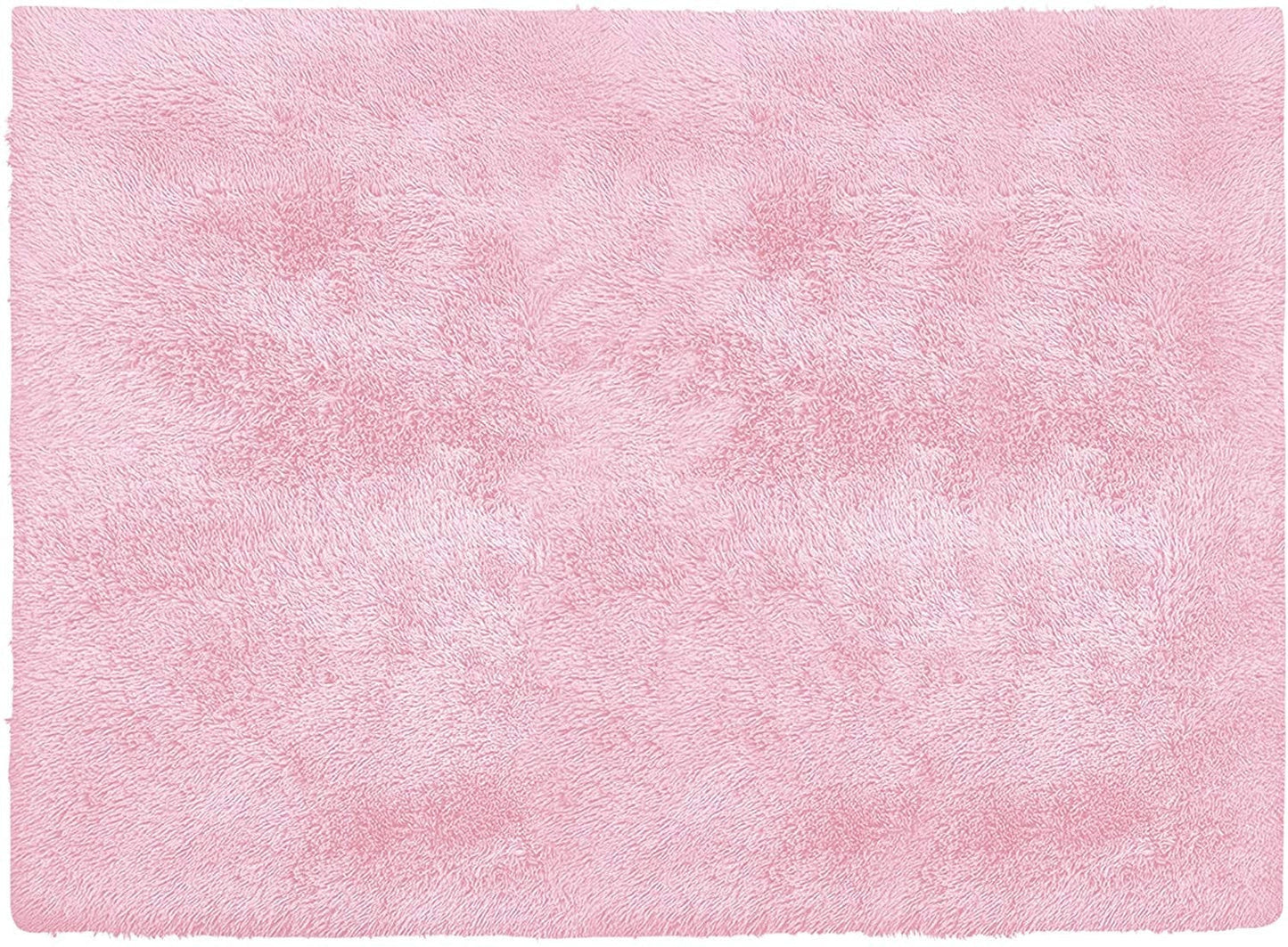 4’ X 5’ Pink Solid Modern Area Rug