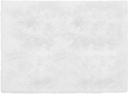 4’ X 5’ White Solid Modern Area Rug