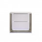 Stunning Bright White Led Two Drawer Nightstand