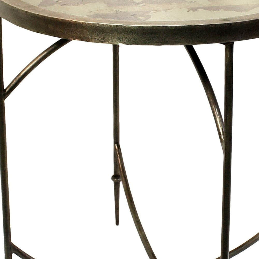 Brown Wooden Folding End Or Side Table