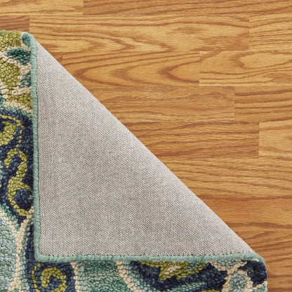 8’ X 10' Green Floral Artwork Area Rug