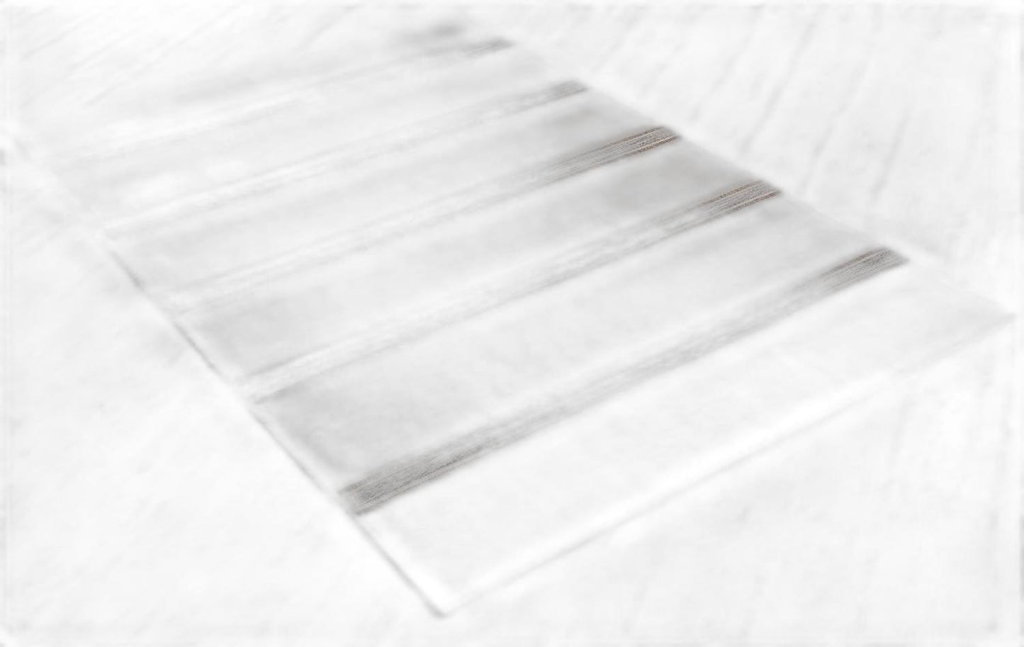 3’ X 10’ Ivory Transitional Striped Runner Rug