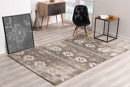 3’ X 10’ Beige Boho Chic Runner Rug