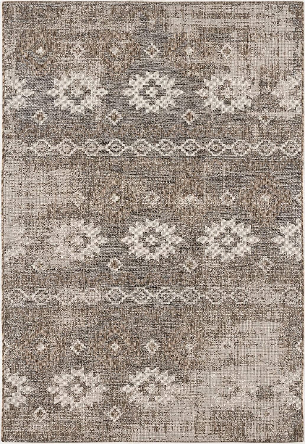 3’ X 10’ Beige Boho Chic Runner Rug
