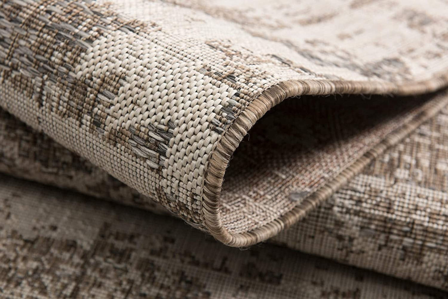 3’ X 10’ Beige Boho Chic Runner Rug