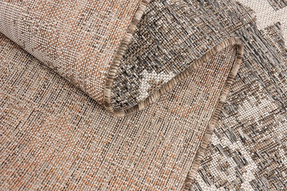 3’ X 10’ Beige Boho Chic Runner Rug