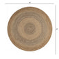 Two Toned Natural Jute Area Rug