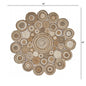 Multi-Toned Intricate Circle Natural Jute Area Rug