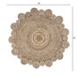 Bleached And Natural Spiral Boutique Jute Rug