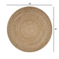 Classic Simple Natural Jute Area Rug