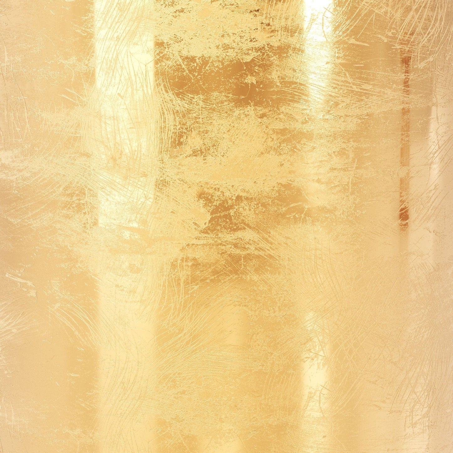 22" Gold And Clear Glass Rectangular End Table