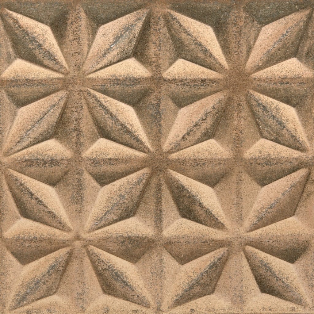 Tribal Gold Mirror Side Table