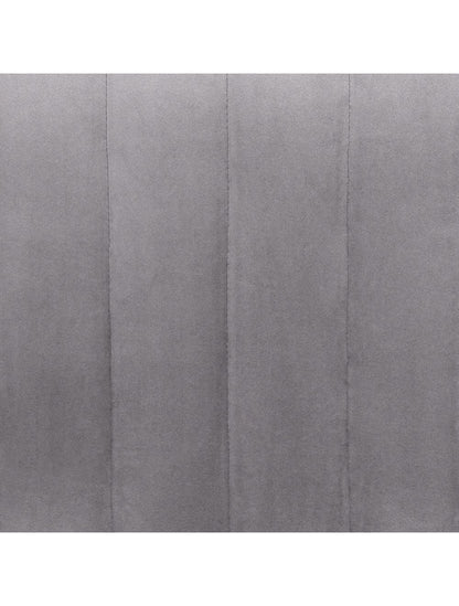 Set of Two Gray Channel Scoop Dining Chairs