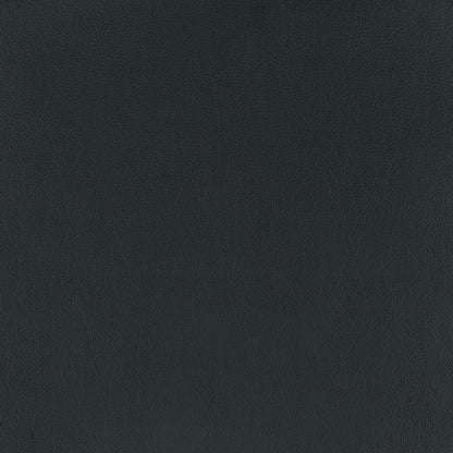 Set of Four Black Faux Leather and Steel Modern Basket Weave Dining Chairs