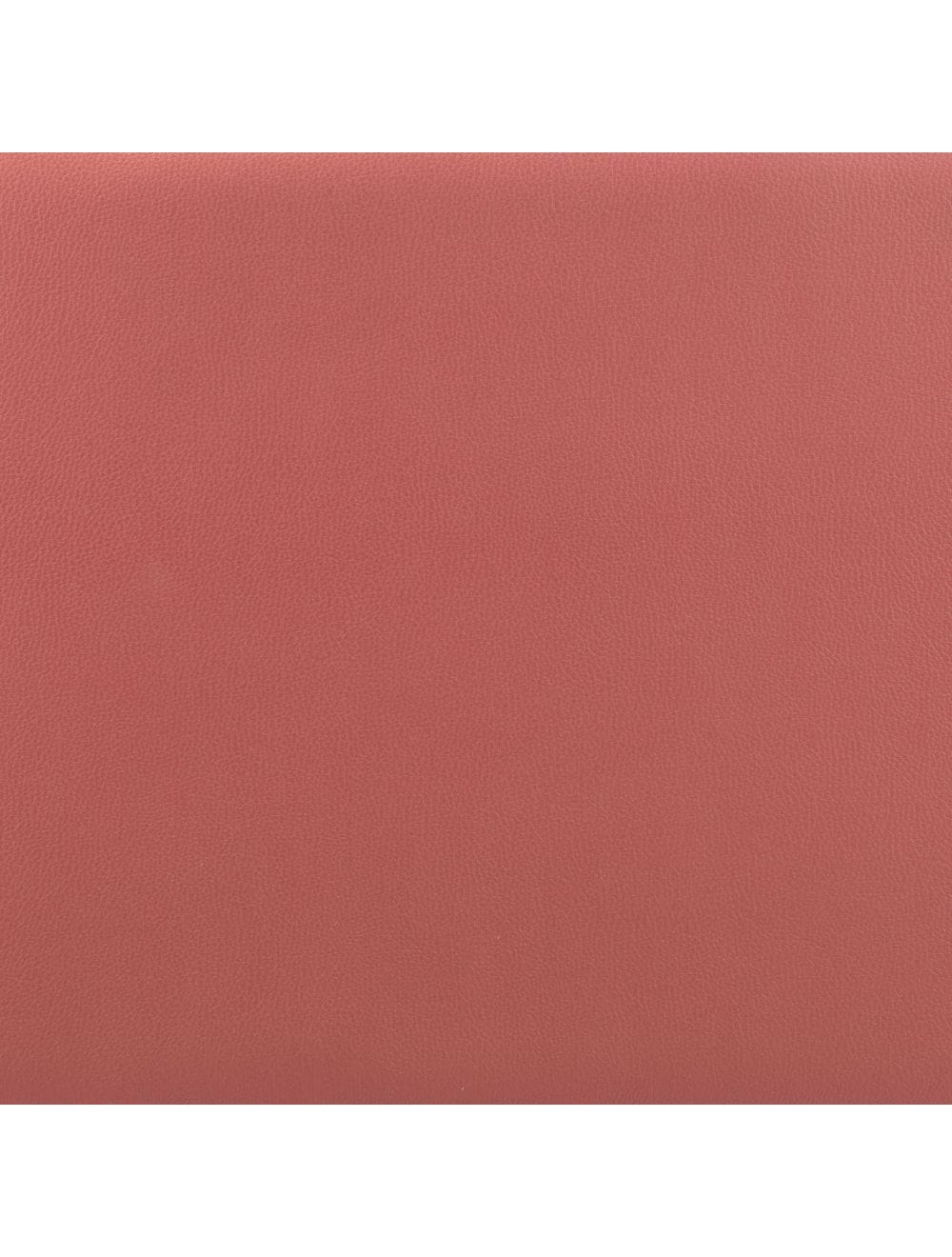 Terra Cotta and Black Modern Cube Faux Leather Accent Chair