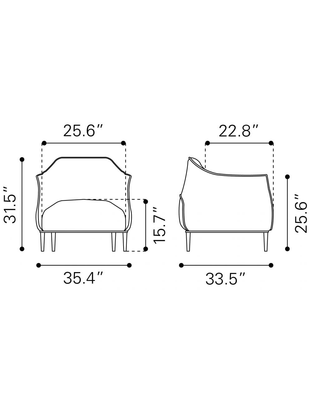 Terra Cotta Kiss Cozy Faux Leather Accent Chair
