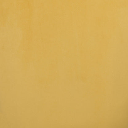 Golden Yellow Comfy Curvy Velvet and Black Accent Chair