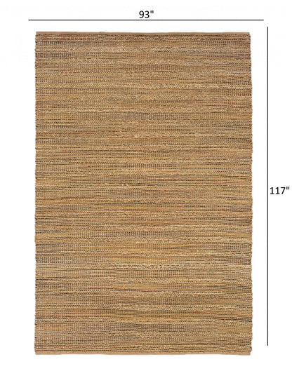 8’ x 10’ Brown Braided Jute Area Rug
