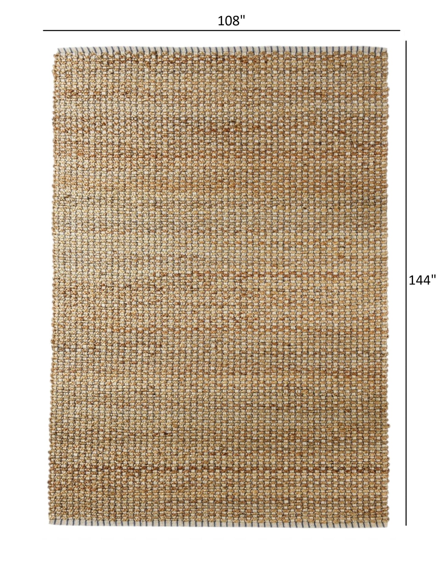 8’ x 10’ Natural Braided Jute Area Rug