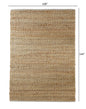 8’ x 10’ Natural Braided Jute Area Rug