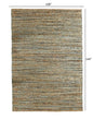 5’ x 8’ Teal and Natural Braided Jute Area Rug