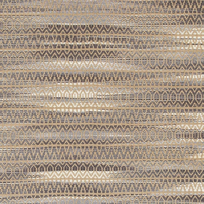 5’ x 8’ Gray and Tan Striated Runner Rug