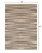5’ x 8’ Gray and Tan Striated Runner Rug