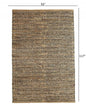 8’ x 10’ Gray and Natural Braided Striped Area Rug