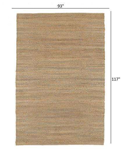 5’ x 8’ Tan and Gray Boho Chic Area Rug