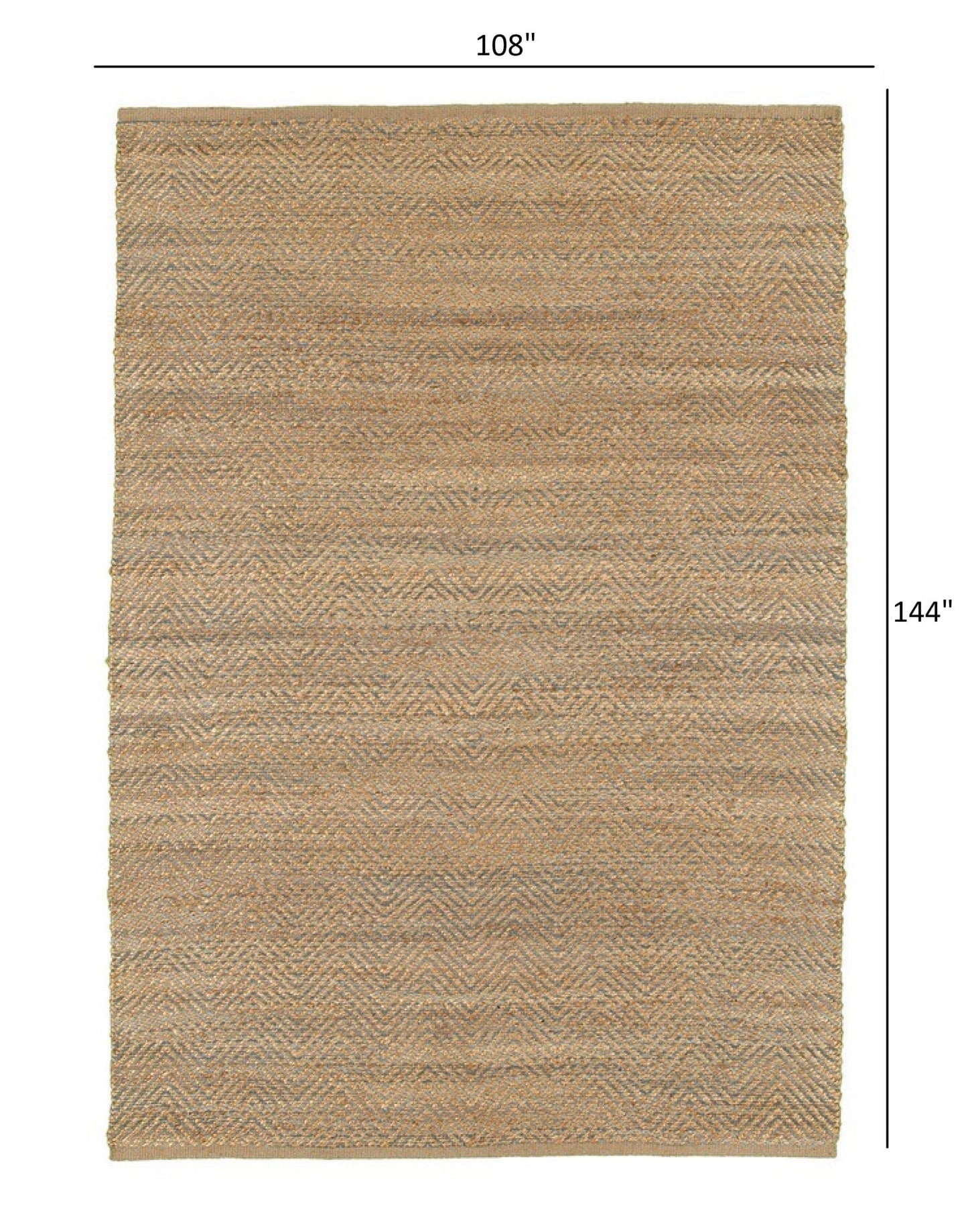 5’ x 8’ Tan and Gray Boho Chic Area Rug