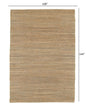 5’ x 8’ Tan and Gray Boho Chic Area Rug