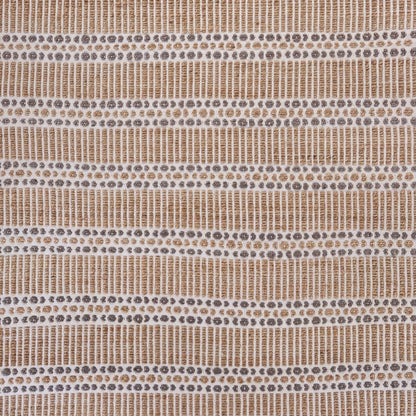5’ x 8’ Tan and Gray Detailed Stripes Area Rug