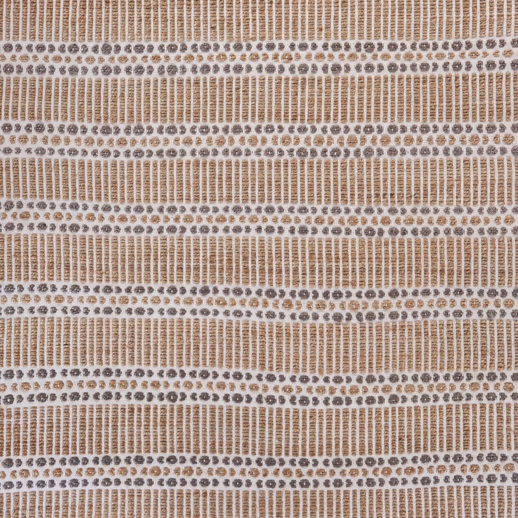 5’ x 8’ Tan and Gray Detailed Stripes Area Rug