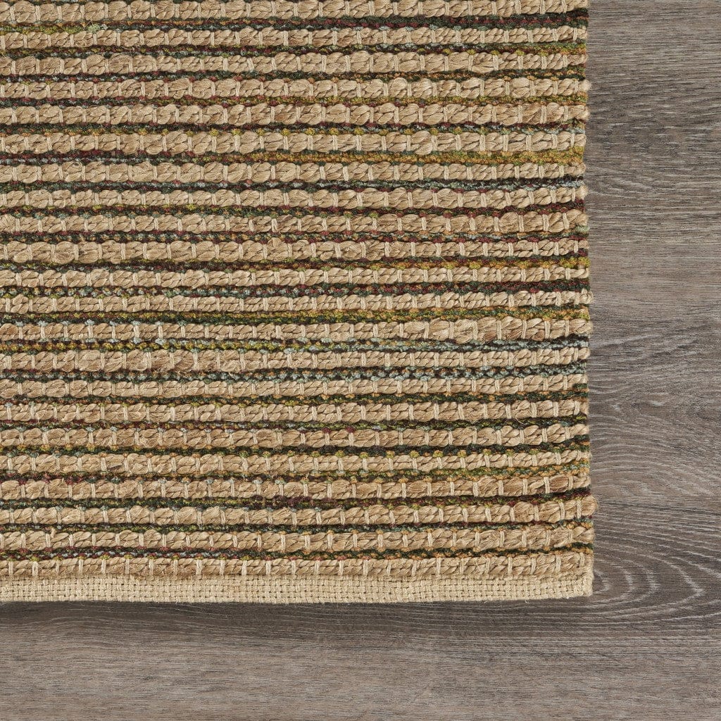 5’ x 8’ Natural Undertone Striated Area Rug