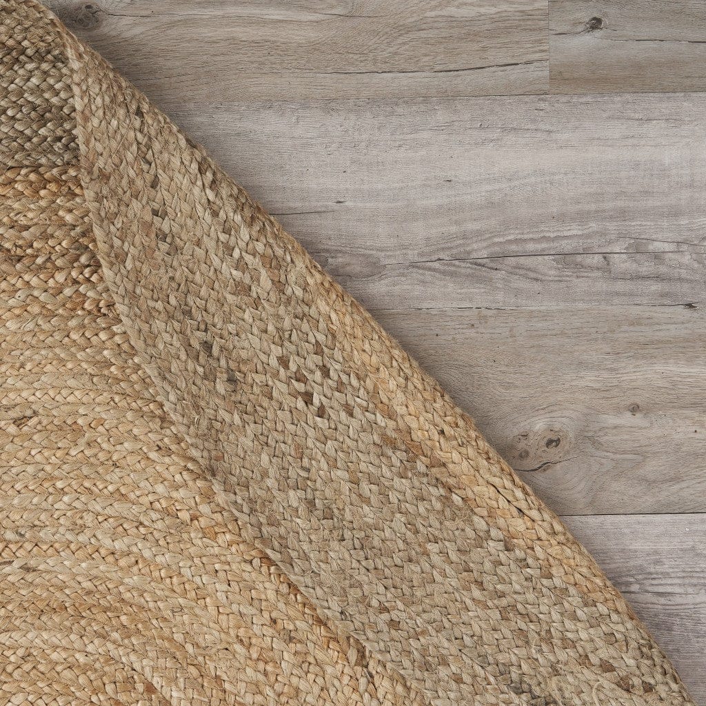 7’ Natural Toned Oval Shaped Area Rug