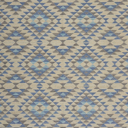 3’ x 5’ Blue Decorative Lattice Area Rug