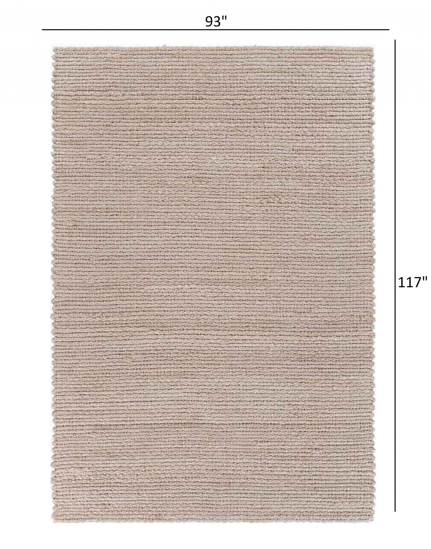 8’ x 10’ Natural Bleached Contemporary Area Rug