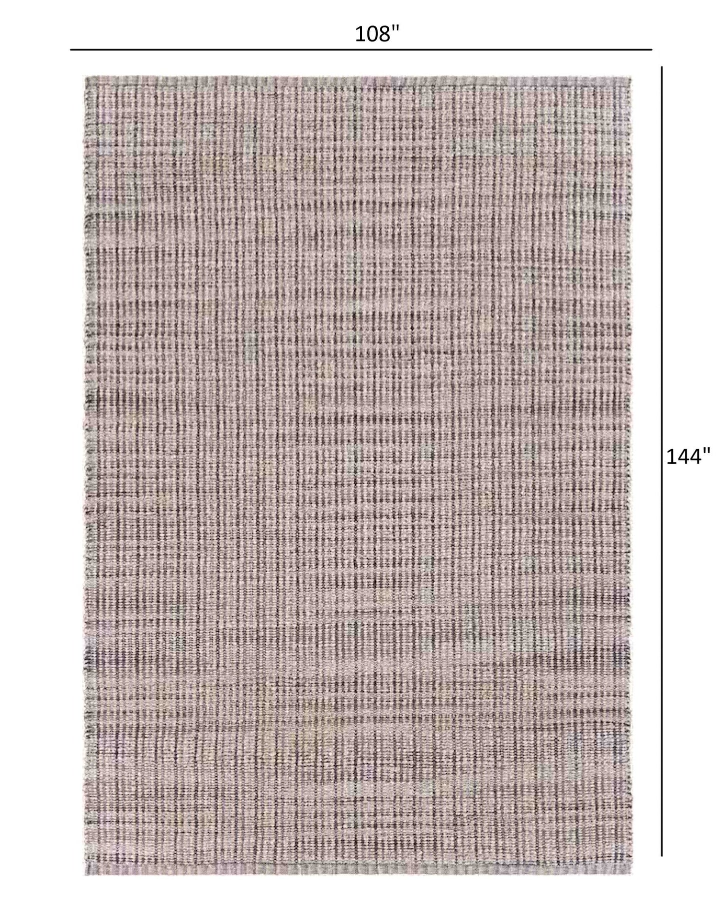 8’ x 10’ Brown and Beige Toned Jute Area Rug