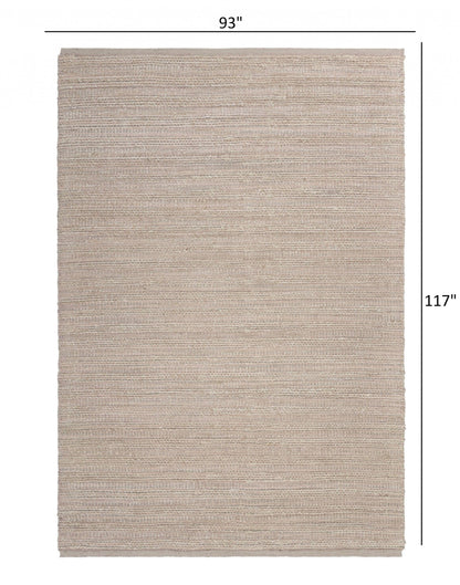 8’ x 10’ Blush Pink Textured Jute Area Rug