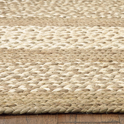 4’ x 6’ Tan Geometric Bordered Area Rug