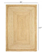4’ x 6’ Classic Tan Bordered Area Rug