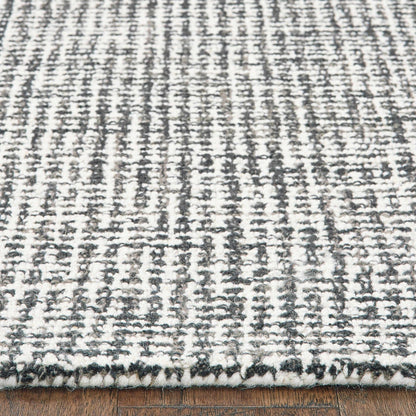 5’ x 8’ Gray Interwoven Maze Area Rug