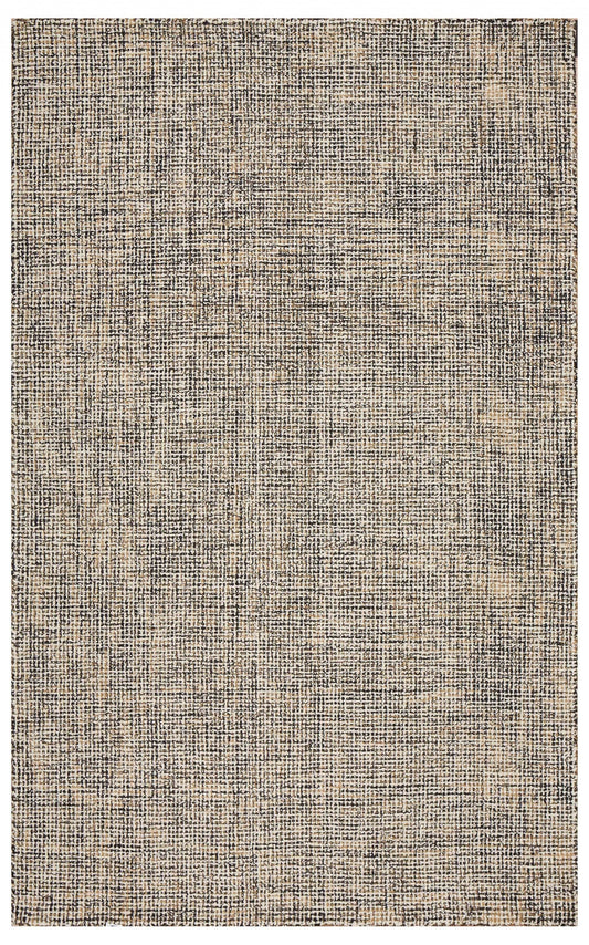 5’ x 8’ Charcoal Interwoven Maze Area Rug