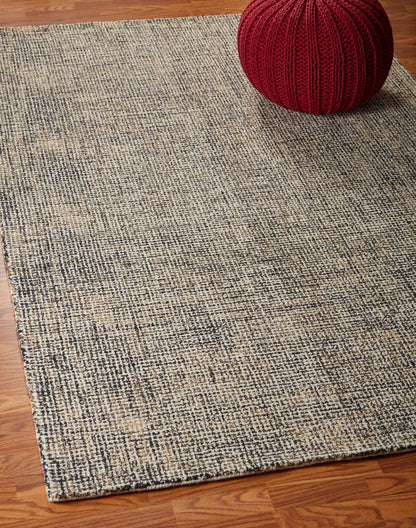 5’ x 8’ Charcoal Interwoven Maze Area Rug