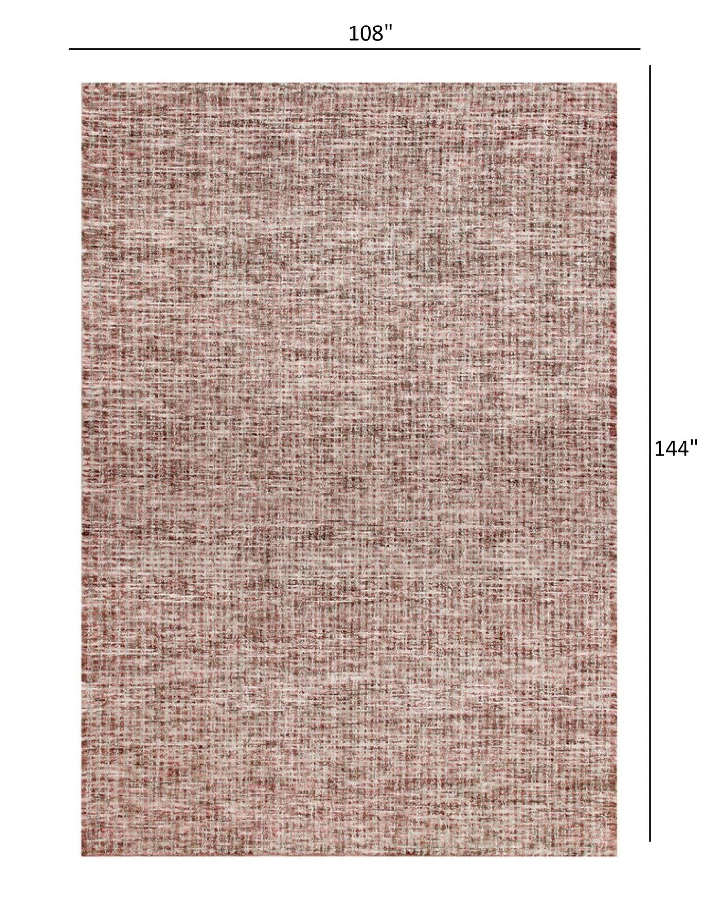 5’ x 8’ Brown Detailed Weave Area Rug