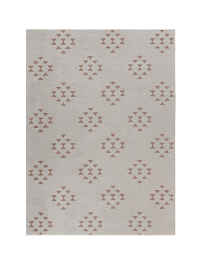 5’ x 7’ Tan and Beige Southwestern Area Rug